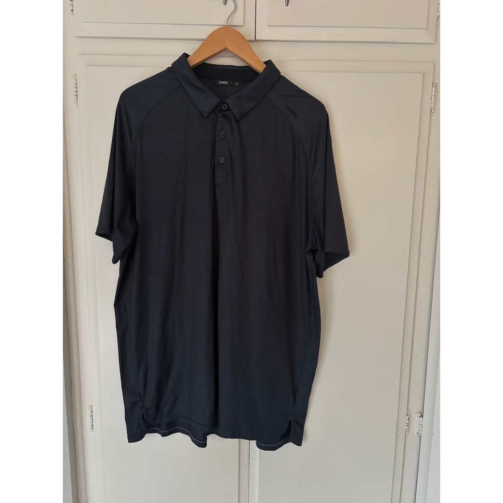 UNRL Mens Performance Polo Grey Golf Athletic Short Sleeve XL